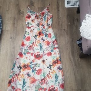 floral maxi dress